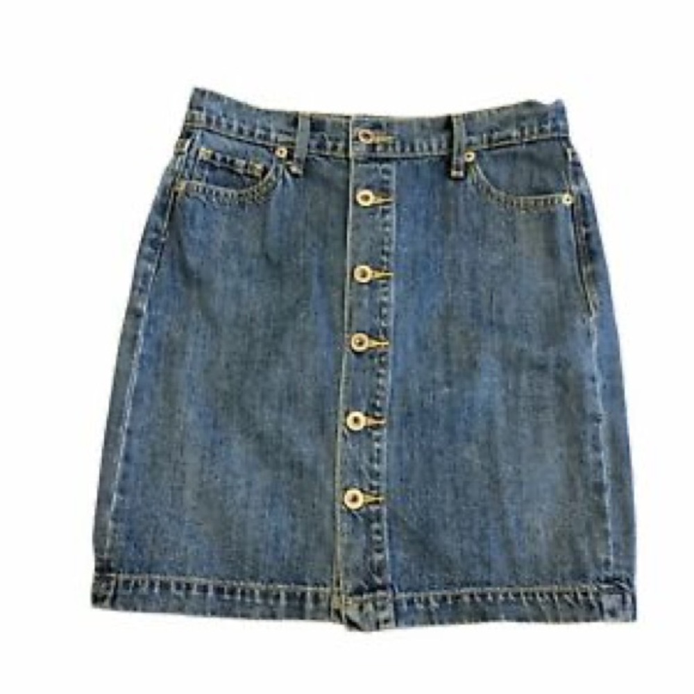 Lucky Brand Button Front Pencil Skirt